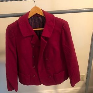 Loden-Frey Womens Red Jacket.  Size German 76& Standard 6-8.  SALE!